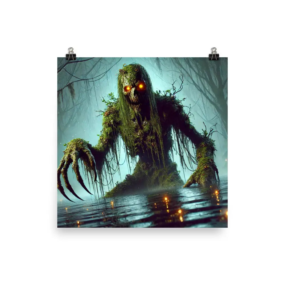 Swamp Monster GPSR Poster für Künstler und Liebhaber mit eindrucksvollem Design