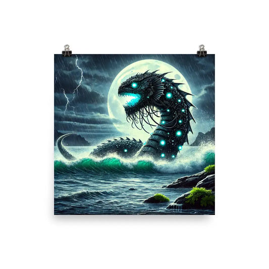 Sea monster Poster für GPSR Sammler zur Dekoration und Sammlung