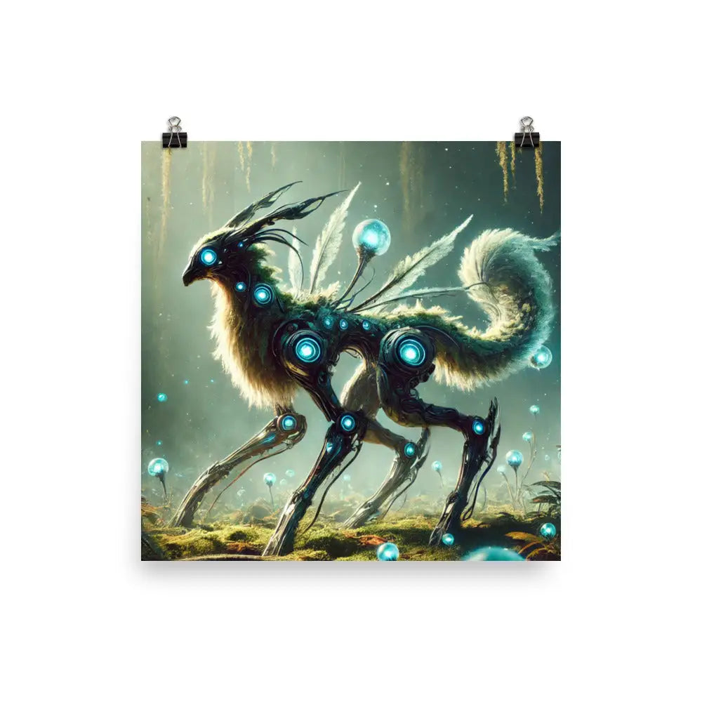 Fantasy Creature Art Print Poster für Enthusiasten mit lebhaften Farben und Details