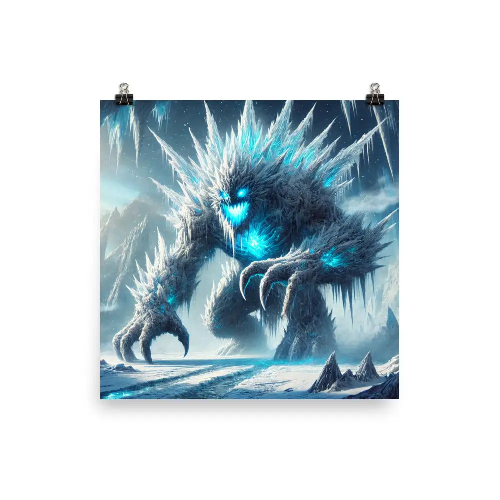 Icy Monster Poster für kreative Raumgestaltung als cooles Deko-Element