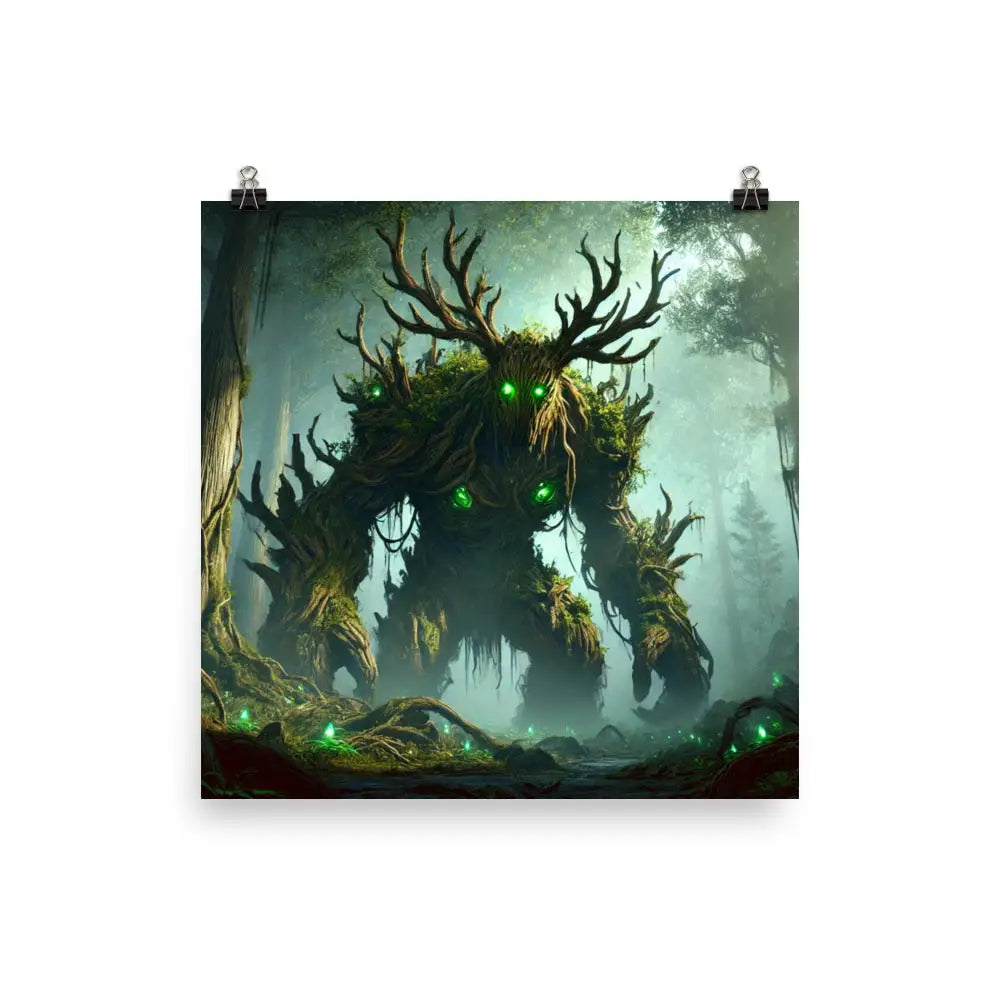 Forest Spirit Poster in Fantasy Waldgeist für kreative Raumgestaltung