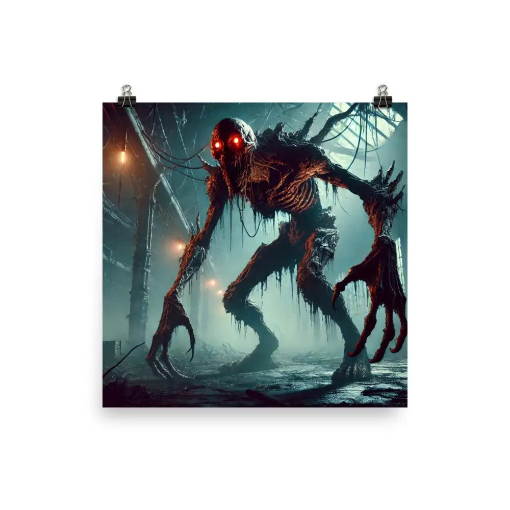 Creepy Monster Poster für Gipsr Fans mit gruseligen Motiven zur Dekoration